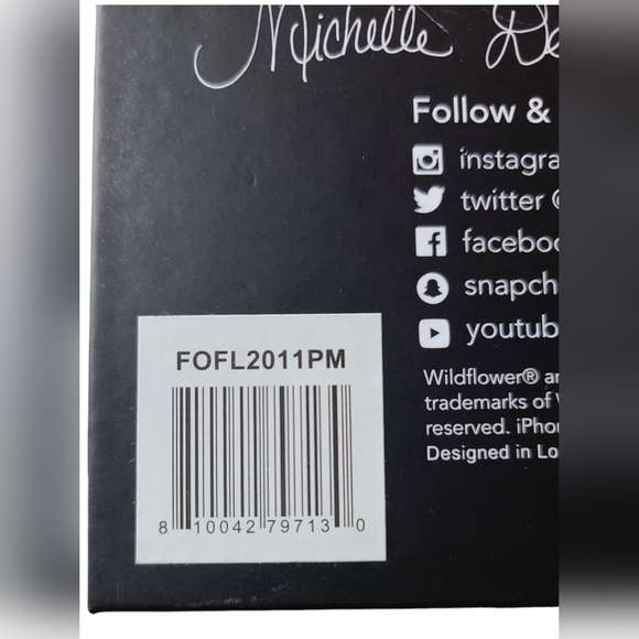 NIB | WILDFLOWER LIMITED EDITION IPHONE CASSES |"STAY WILD, FLOWER CHILD" - Picture 4 of 11